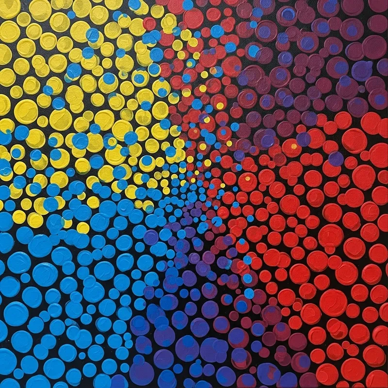 Yayoi Kusama Inspired Polka Dot Pattern