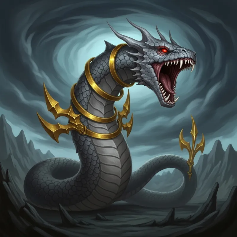 Roaring Giratina: Enigmatic Creature in Mystical Landscape Roaring Giratina: Enigmatic Creature in Mystical Landscape