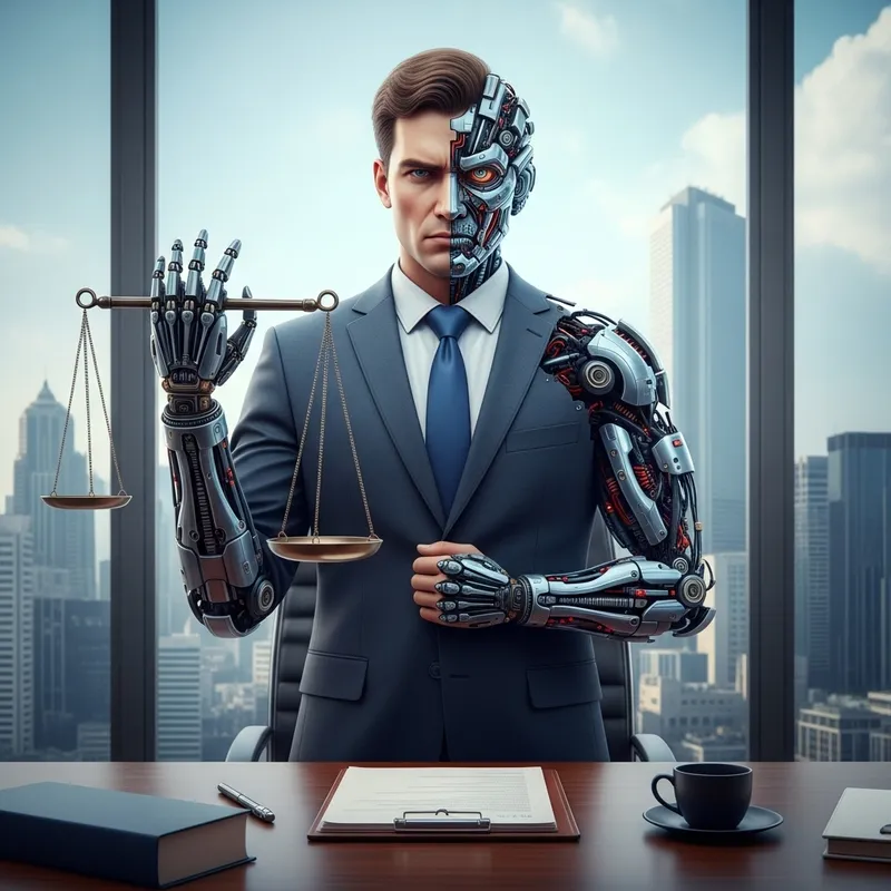 Cyborg Attorney: Human-Machine Fusion in Futuristic Setting Cyborg Attorney: Human-Machine Fusion in Futuristic Setting