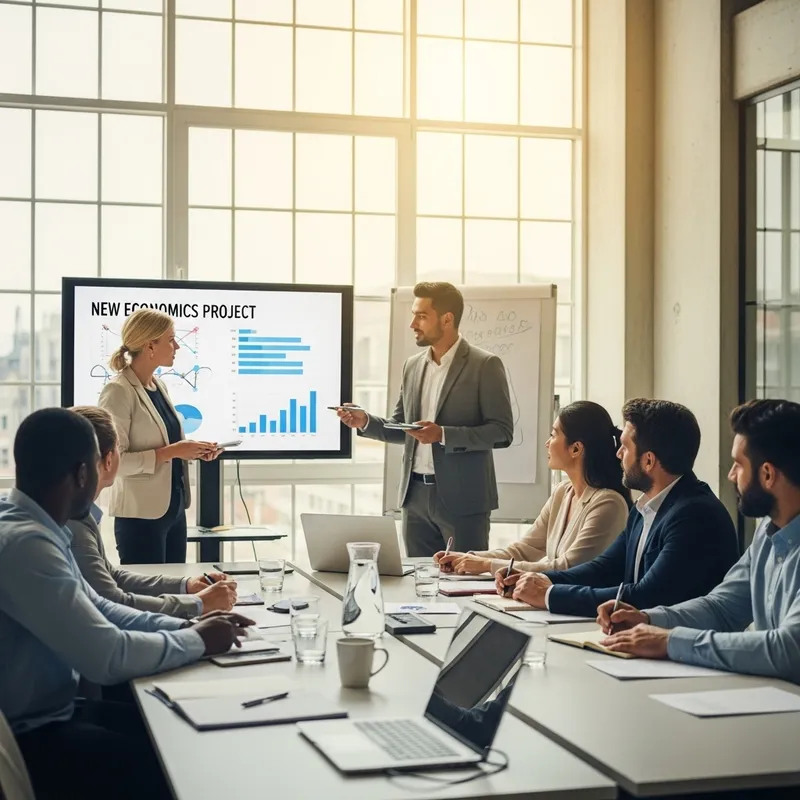 Professional Meeting in a Modern Conference Room - Engaging Presentation