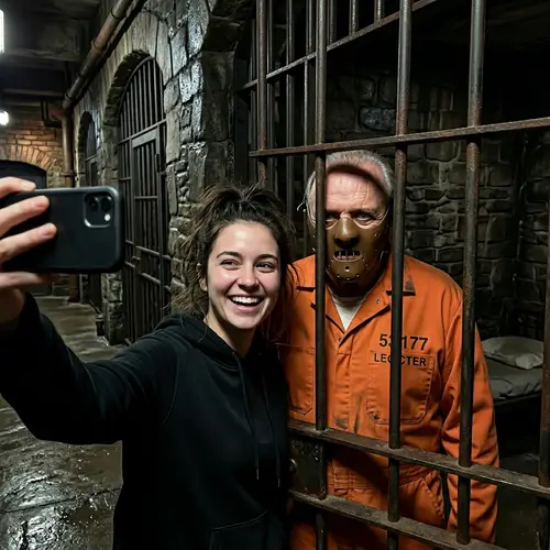 Selfie with Hannibal Lecter: A Photorealistic Moment