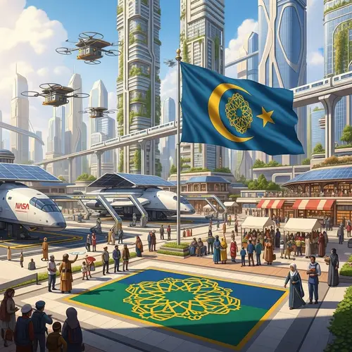 Future NASA Technology: Society's Golden Age Illustration