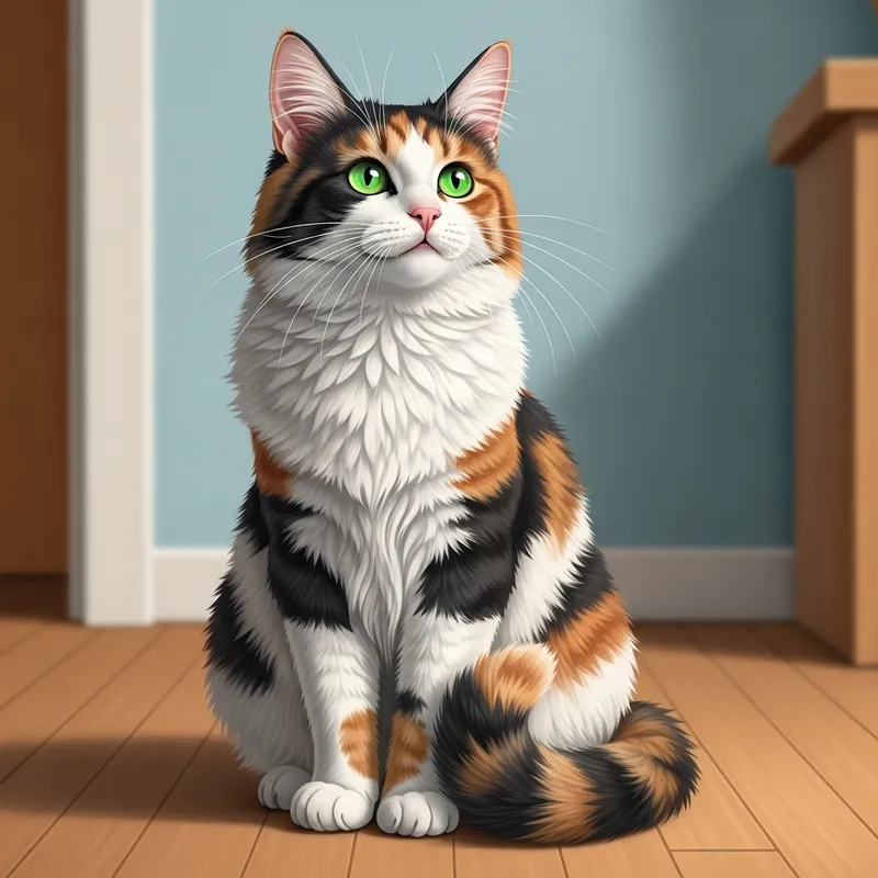 Beautiful Calico Cat | Charming Feline Companion