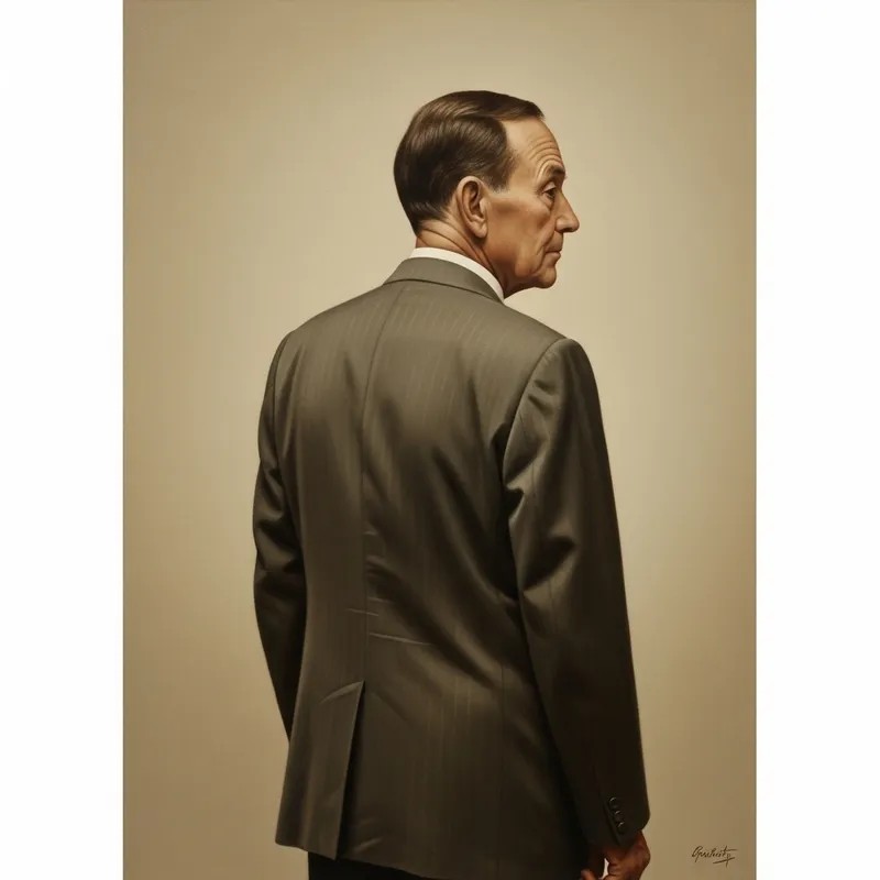 Vintage Oil Painting of Dignified Elderly Gentleman | Nostalgic Artwork