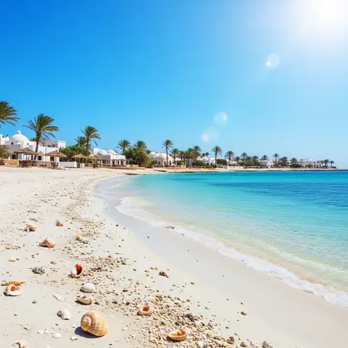 Beautiful Landscape of Djerba, Mediterranean Island - Tunisia