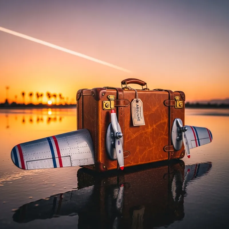 Airplane Winged Travel Suitcase