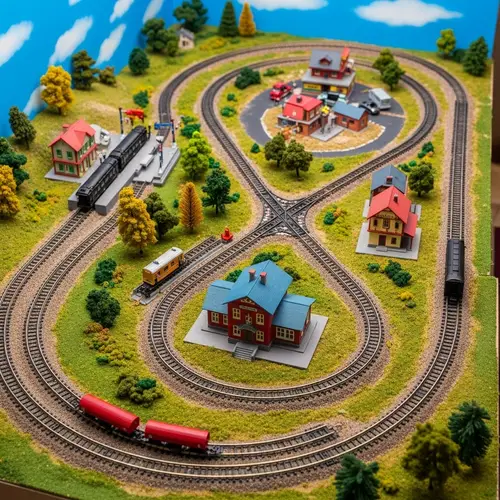 Radiant N Scale Model Train Layout | Captivating Miniature World