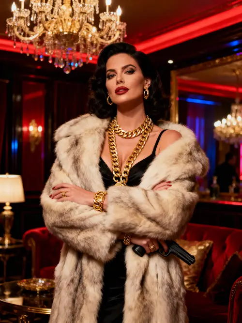 Glamorous Mafia Aesthetic: Model & Style Inspiration