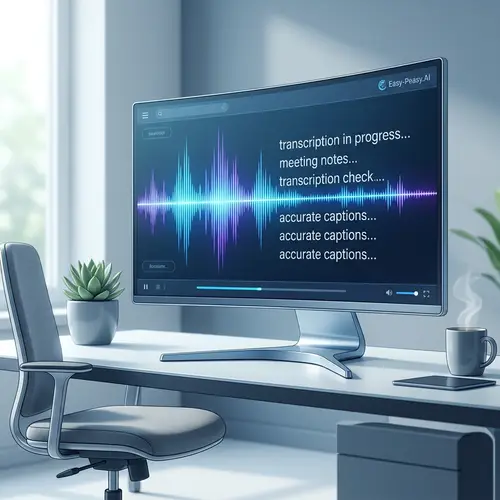 Advanced Audio to Text Transcription Service by Easy-Peasy.AI