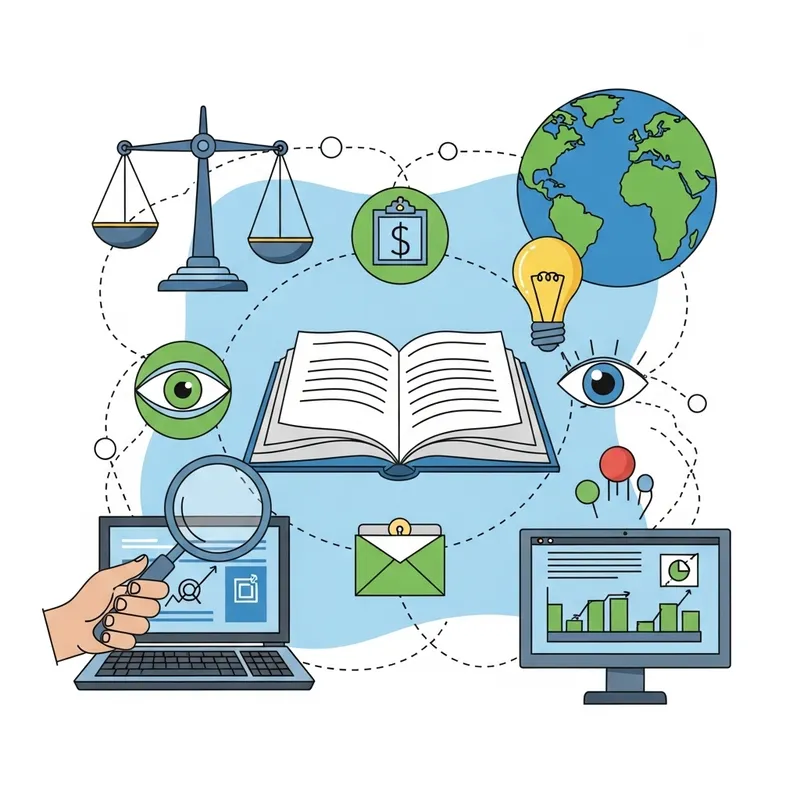 Ethical Use of Information | Symbols of Justice & Vigilance