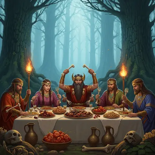 Ancient Slavic Gods Feast on Human Bones