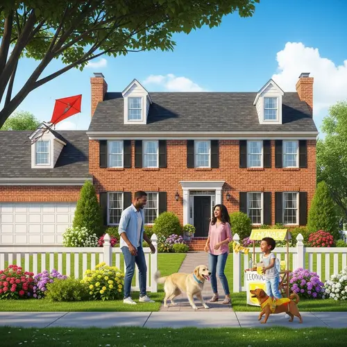 Sunny Suburban Colonial Home with Picket Fence & Family Fun