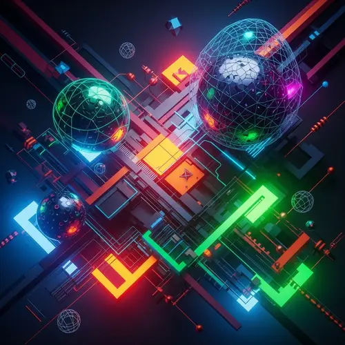 Futuristic & Abstract Style | Geometric Shapes & Vibrant Colors