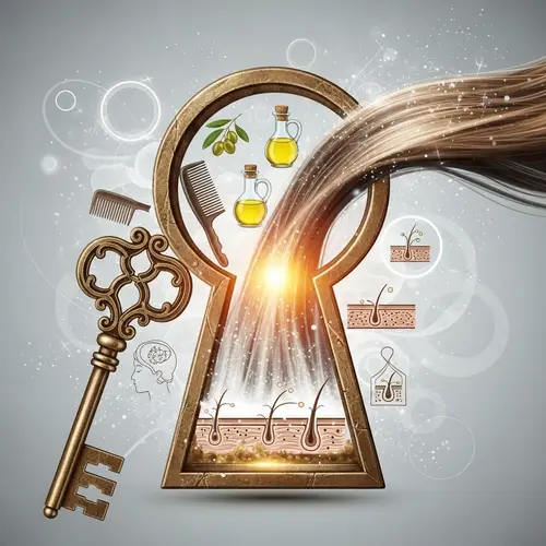 Unlocking Secrets to Healthy Hair - Inspiring Abstract Art