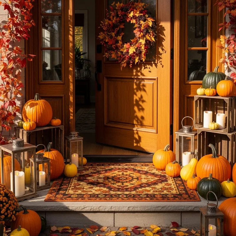 Autumn-Inspired Home Entrance Decor Ideas Autumn-Inspired Home Entrance Decor Ideas