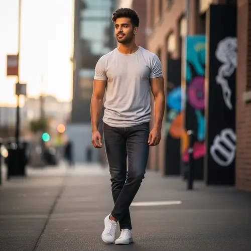 Stylish South Asian Man | Fashionable Casual Outfit