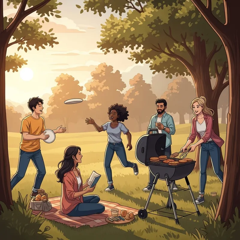 Bonding with Friends: A Perfect Picnic Day Bonding with Friends: A Perfect Picnic Day