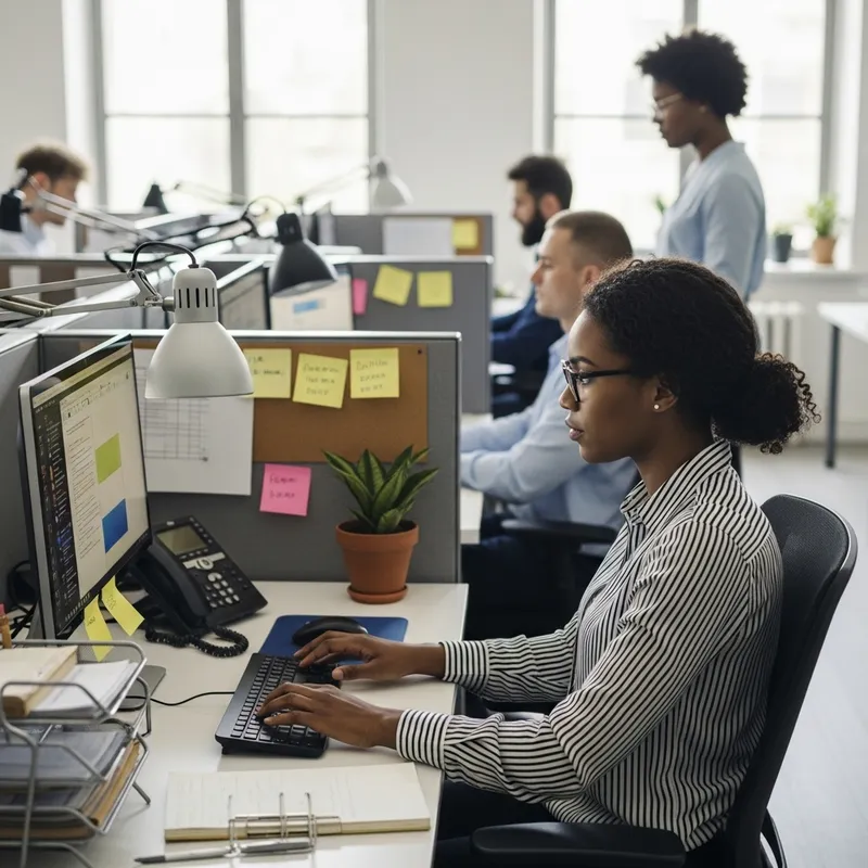 A Person Working in an Office: Daily Hustle