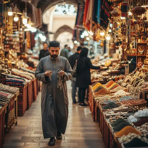 Discover Daoud's Journey Through the Bustling Bazaar - Engaging Middle-Eastern Scene