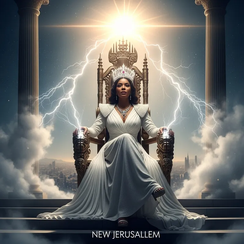 Woman of Power in New Jerusalem | White Gown, Crown & Judgement Woman of Power in New Jerusalem | White Gown, Crown & Judgement