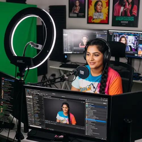 Professional South Asian Webcam Model Broadcasting Live