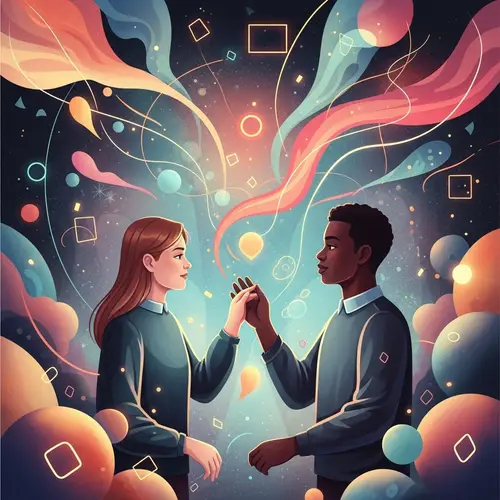 Friendship in Abstract Form: Vibrant Interactions and Shared Emotions