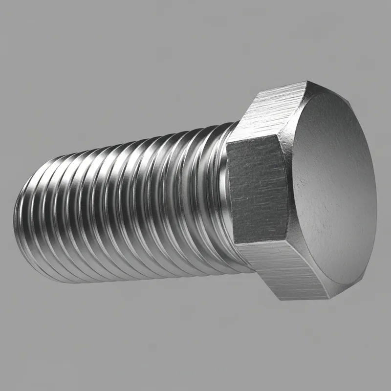 Detailed Metallic Bolt Drawing | Realistic 3D Design
