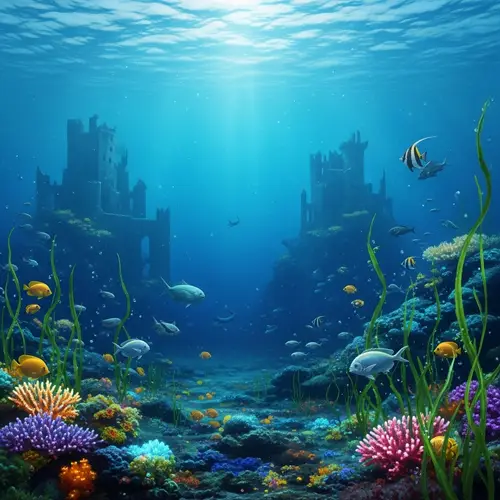 Underwater Fantasy Scene in Skye: Enchanting Depths