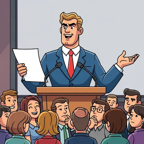 Donald Trump Cartoon Speech: Audience Reactions