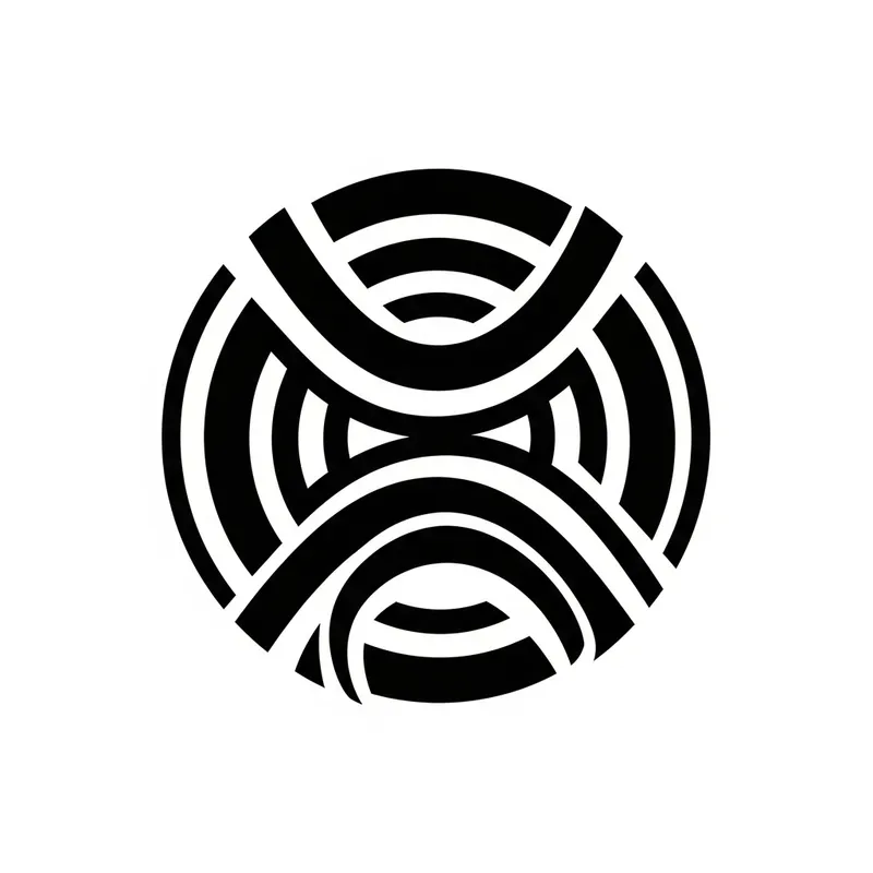 Iconic Russian Constructivism Circular Logo Design Iconic Russian Constructivism Circular Logo Design