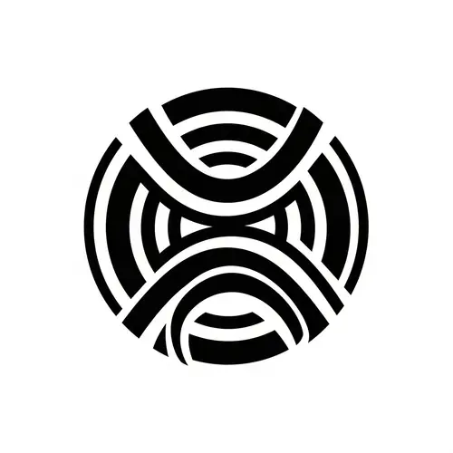 Russian Constructivism Circular Logo Design