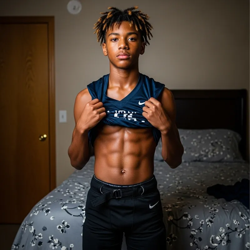 Rebellious Athletic Teen: A Portrait of Confidence Rebellious Athletic Teen: A Portrait of Confidence