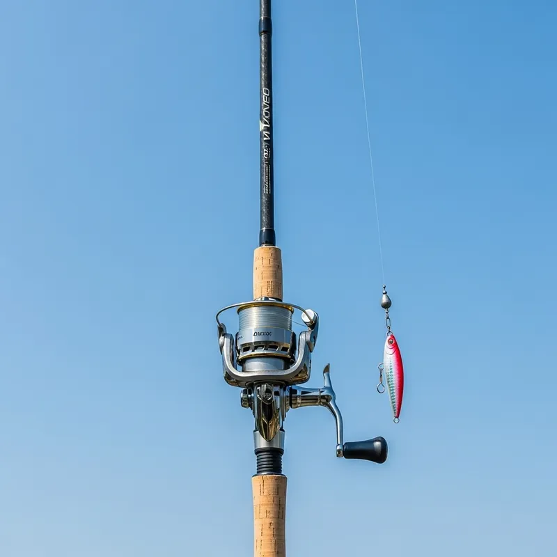 Sleek Carbon Fiber Fishing Rod with Cork Grip