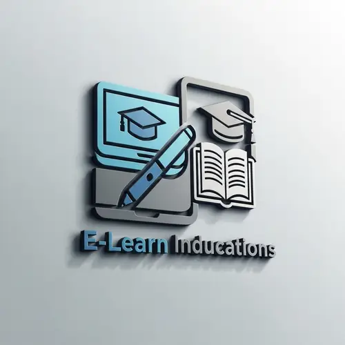 3D Online Education Logo Design: Digital Innovation & Traditional Icons