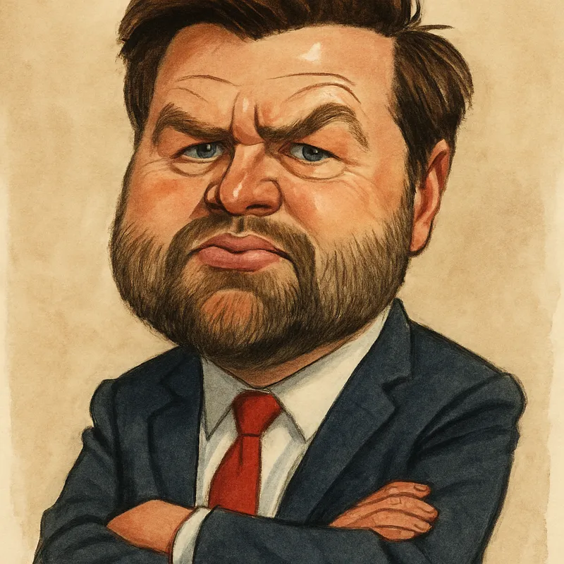 JD Vance Caricature Art