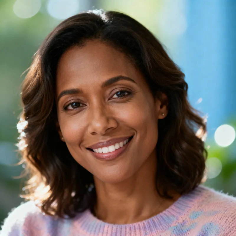 Empathetic Female Therapist - Close-Up Portrait