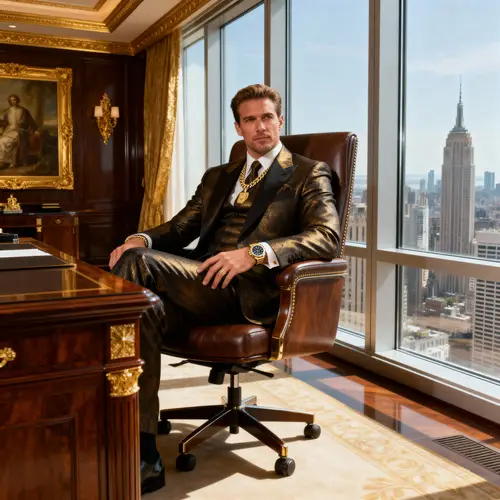 Wealthy Man in Luxurious Office | Elite Lifestyle