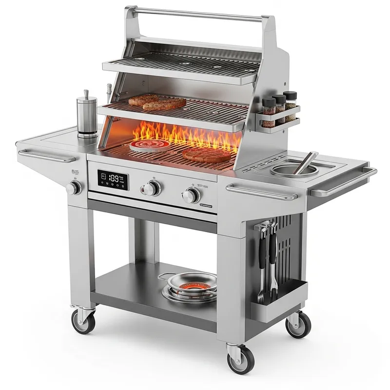 Designing Futuristic BBQ Grill for Innovative Outdoor Cooking