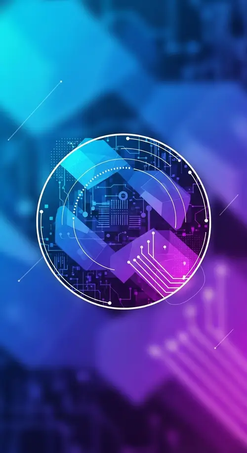 Vibrant Blue & Purple Profile Picture for TikTok