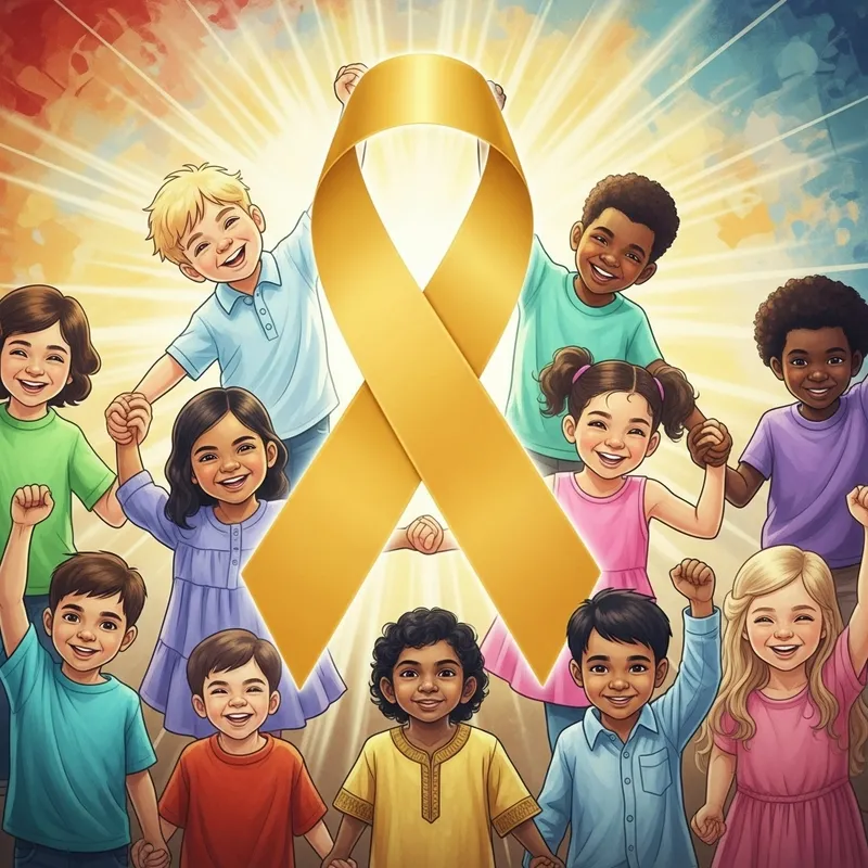 Pediatric Cancer Mural: Spreading Awareness & Hope
