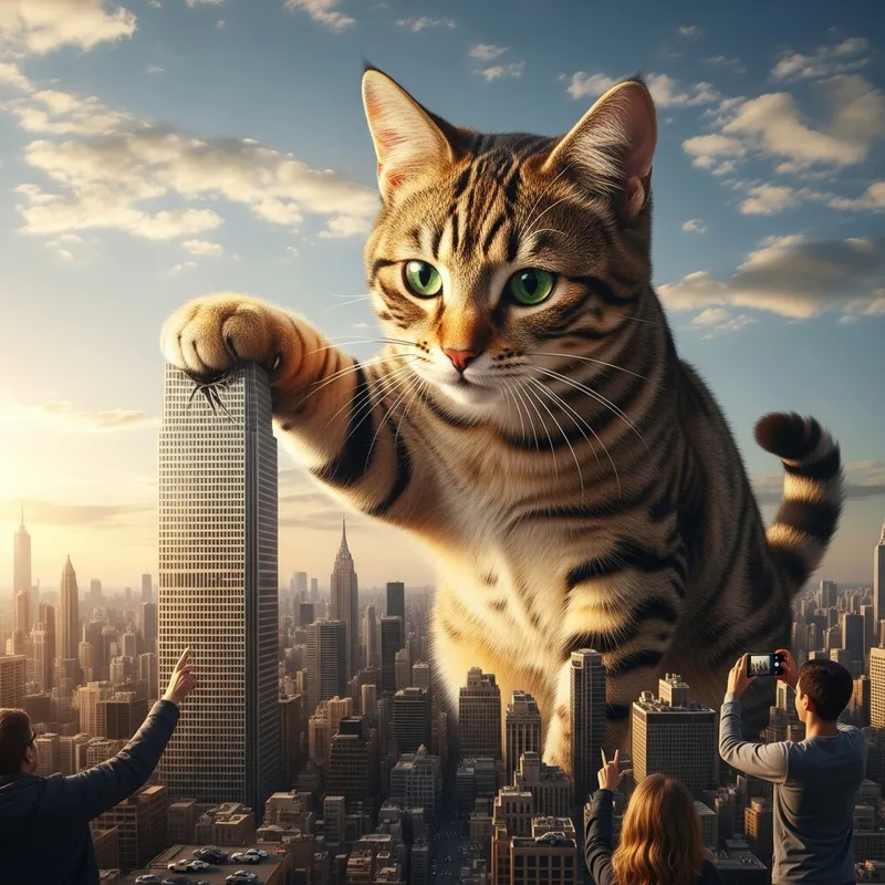 Giant 100m Cat Sculpture | Explore Now