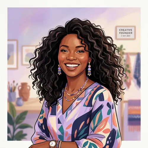 Vibrant Woman Portrait - Creative Studio Founder