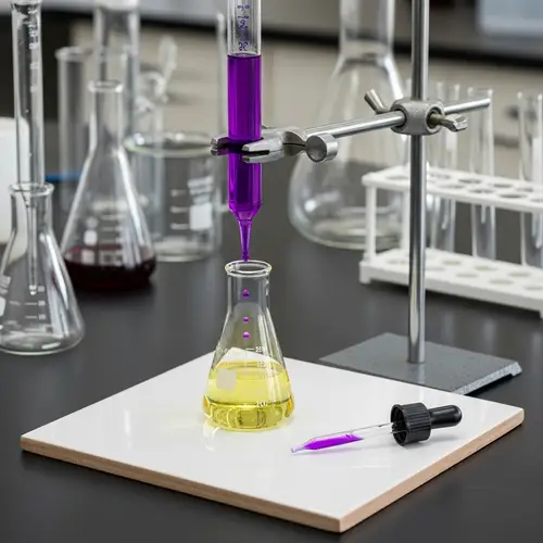 Titration Experimental Setup in Chemistry Lab