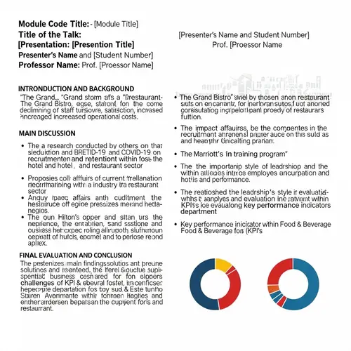 Hotel Industry Presentation: Recruitment & Retention Challenges