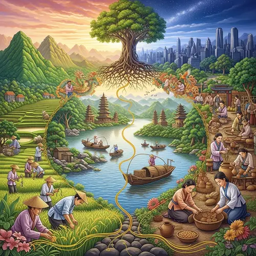 Relationship Between Humans and Environment in Asian Civilization