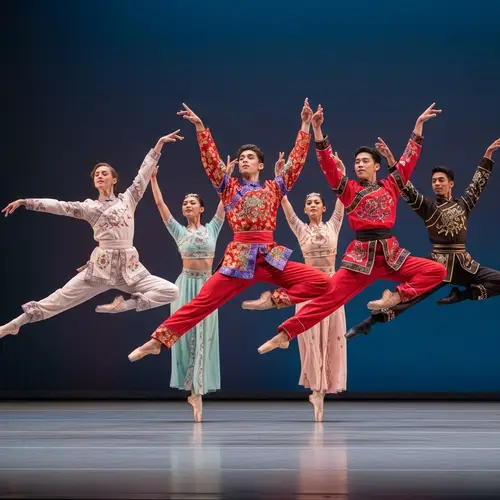 Vibrant Ballet Fusion in Traditional Chinese Costumes | Fujifilm X-T4