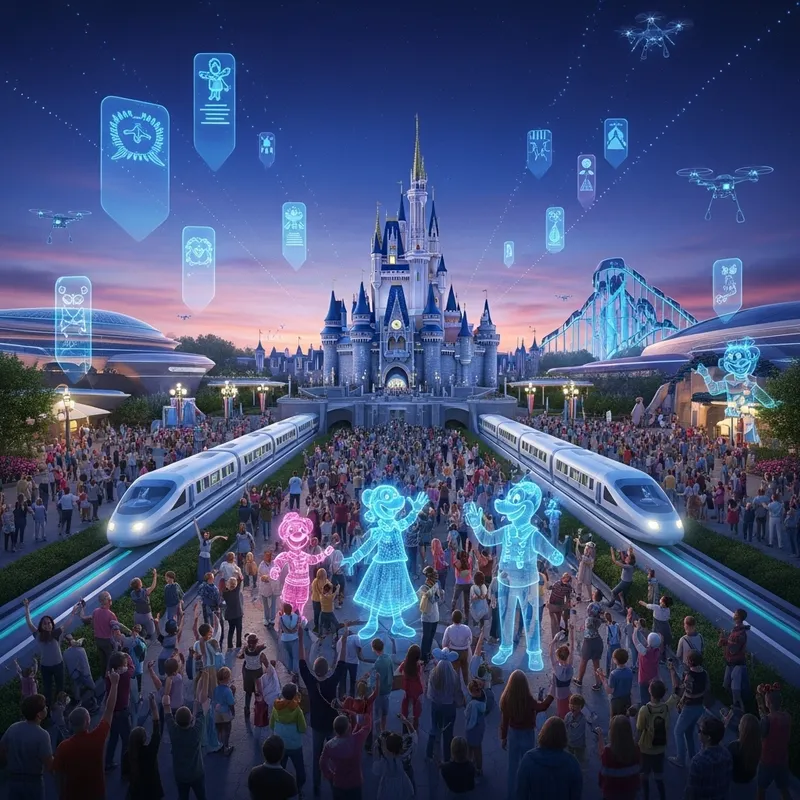 Future Disney World | Futuristic Technology & Joyful Wonder
