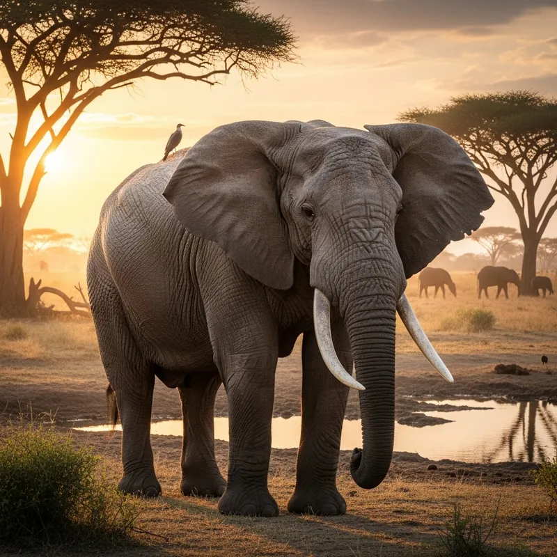 Majestic Elephant in African Savannah | Explore Wildlife Wonders