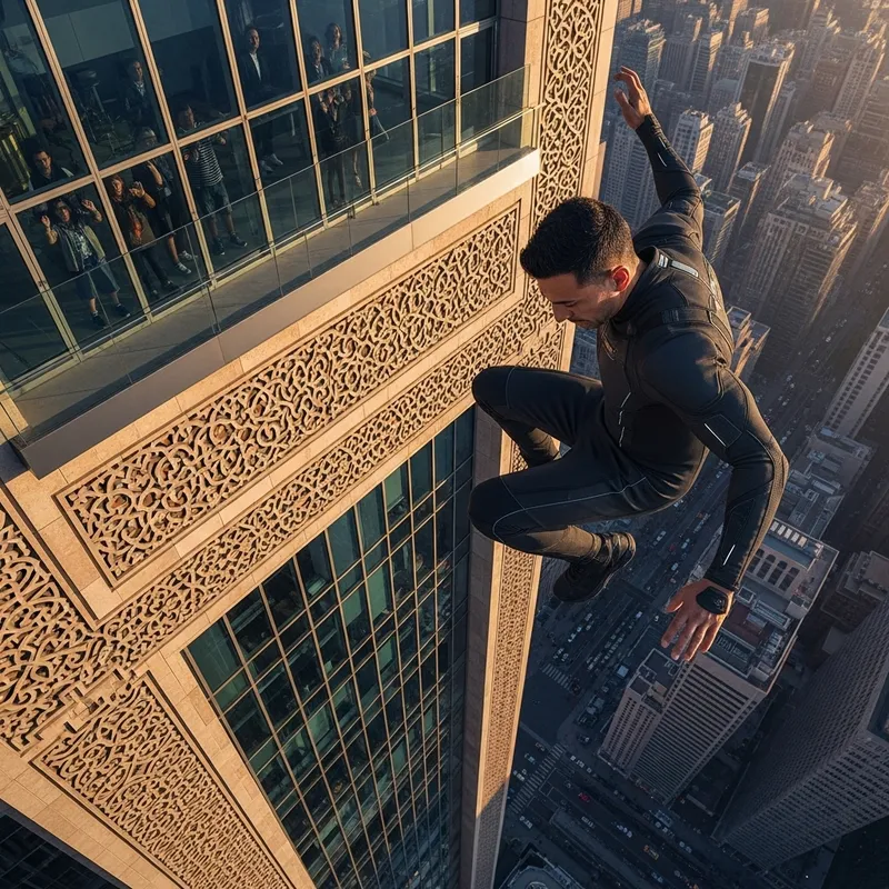 Daring Rescue at Burj Khalifa Observation Deck