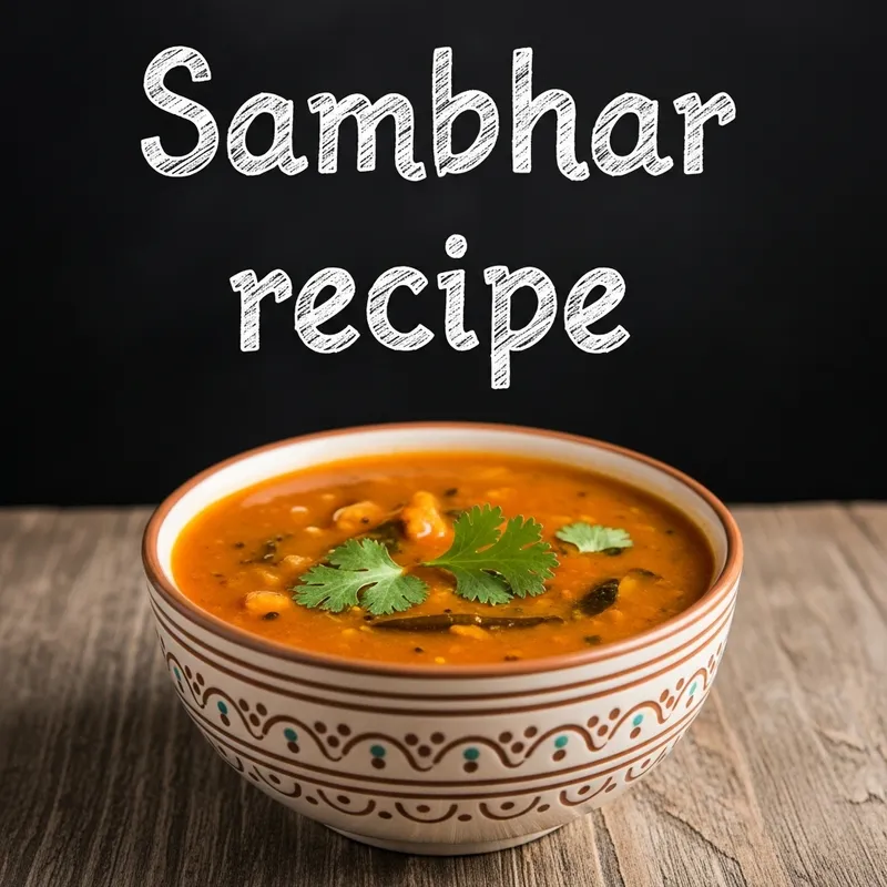 Sambhar Recipe in a Bowl | Authentic Indian Dish